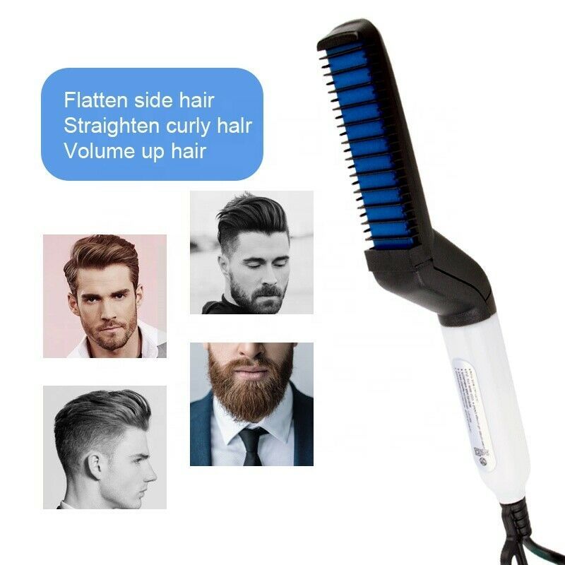 Electric Brush Professional Hair Comb Brush Beard Straightener Hair Curler Fast Heating Styling Tools