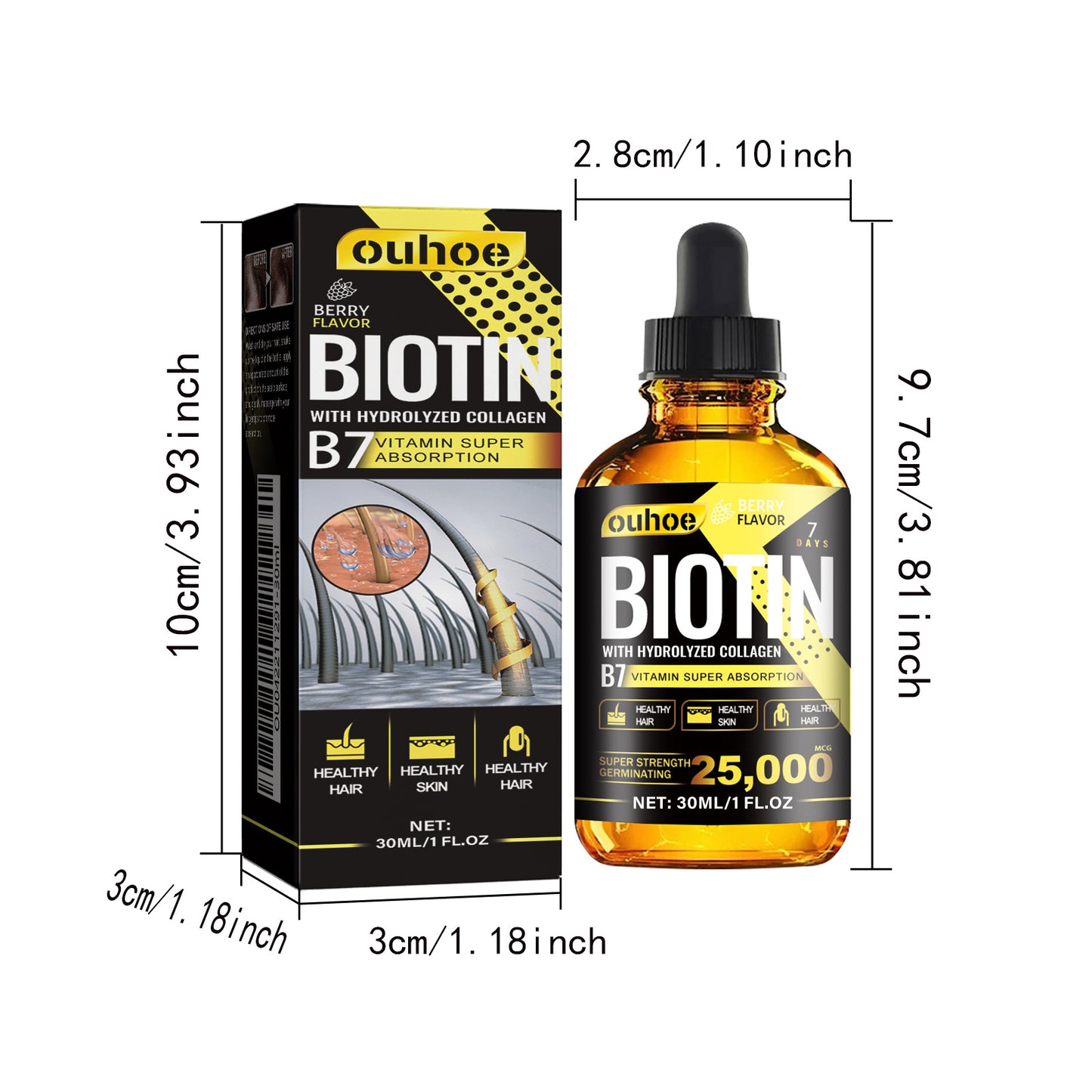 Biotin And Liquid Collagen Healthy Hair & Nail Growth