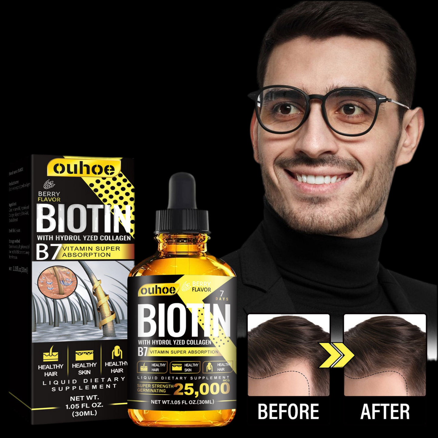 Biotin And Liquid Collagen Healthy Hair & Nail Growth